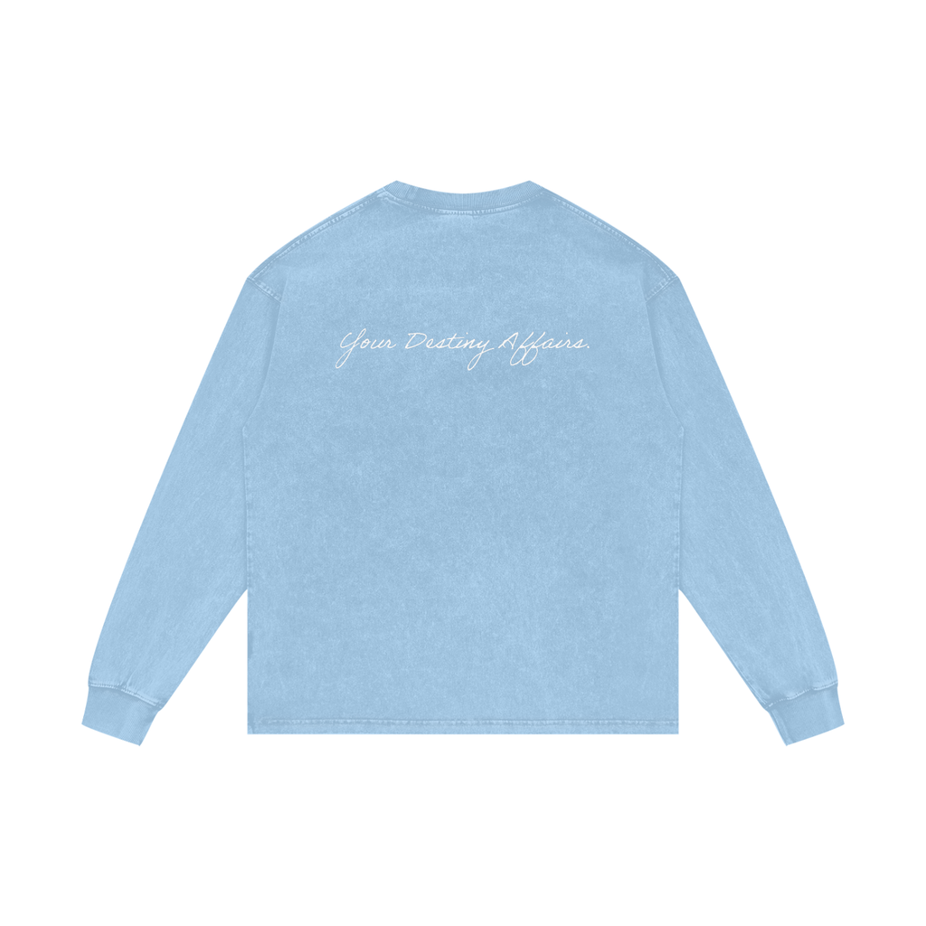 Acid Wash Oversize Long Sleeve T-Shirt