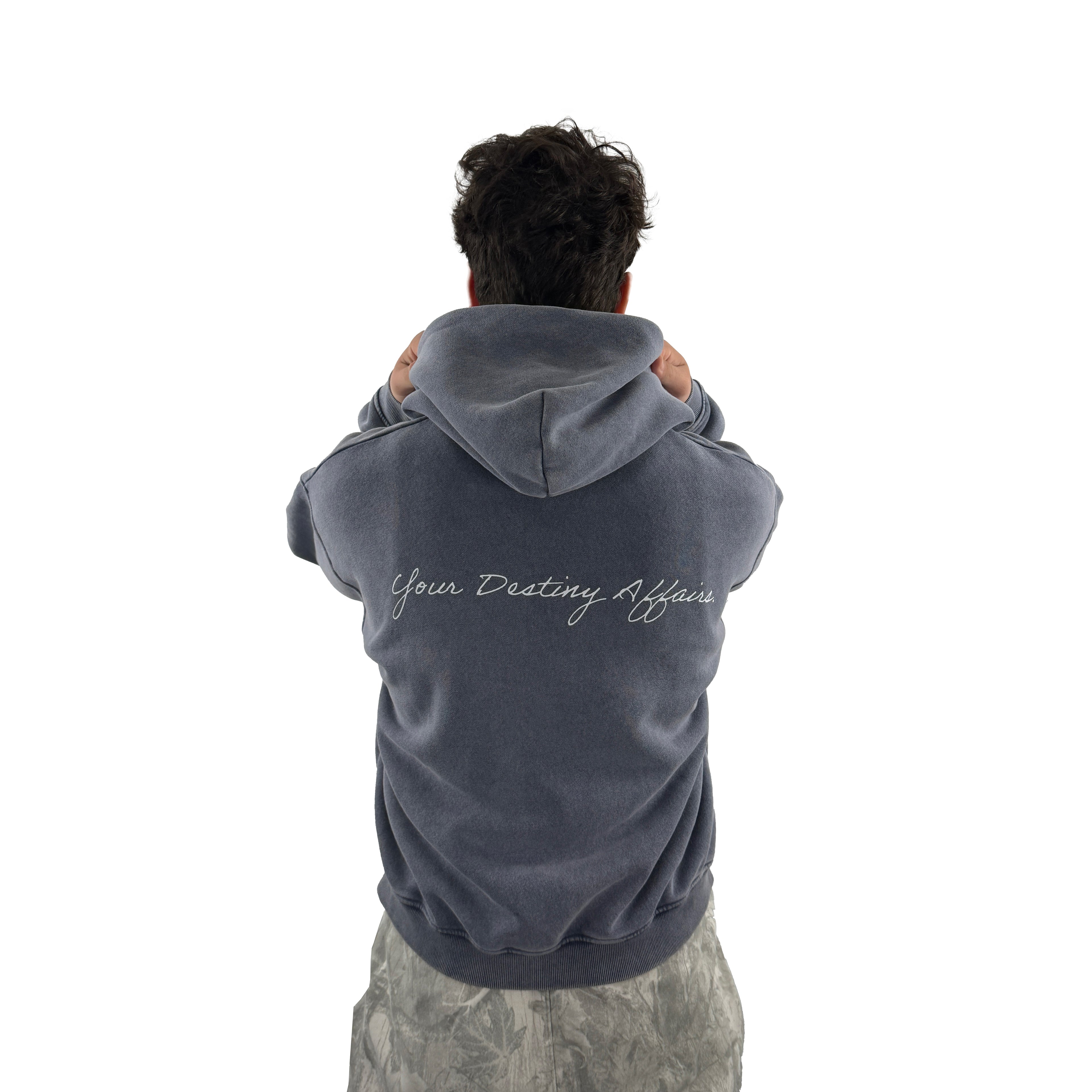Zip-Through Boxy QADAR Hoodie