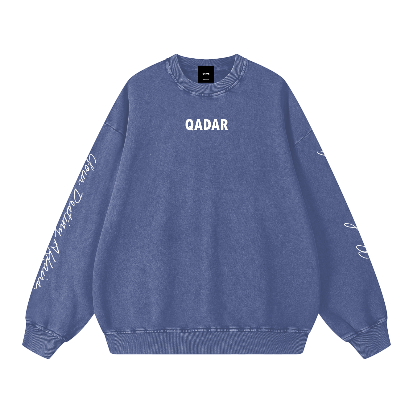 Snow Washed Oversized QADAR Sweatshirt