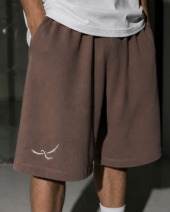 Vintage Wash Cotton Shorts