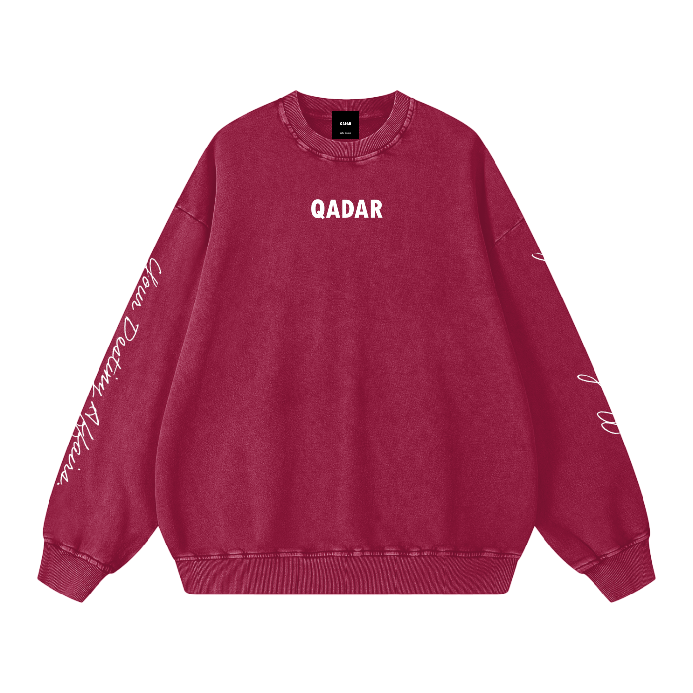 Snow Washed Oversized QADAR Sweatshirt
