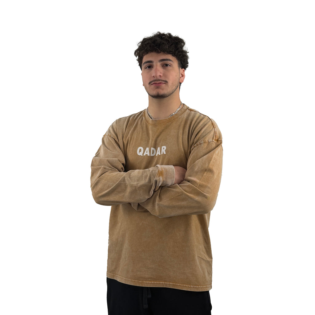 Acid Wash Oversize Long Sleeve T-Shirt