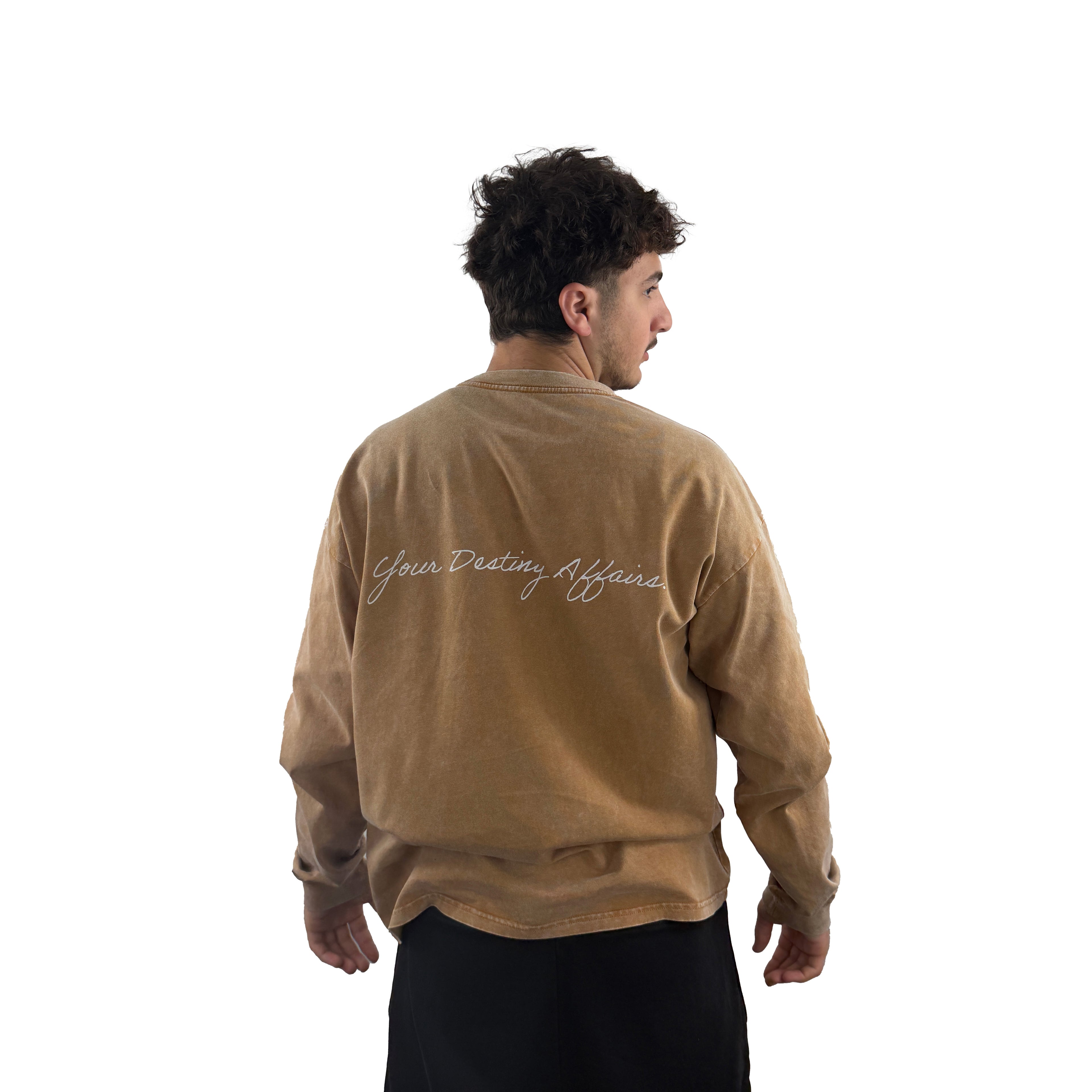 Acid Wash Oversize Long Sleeve T-Shirt