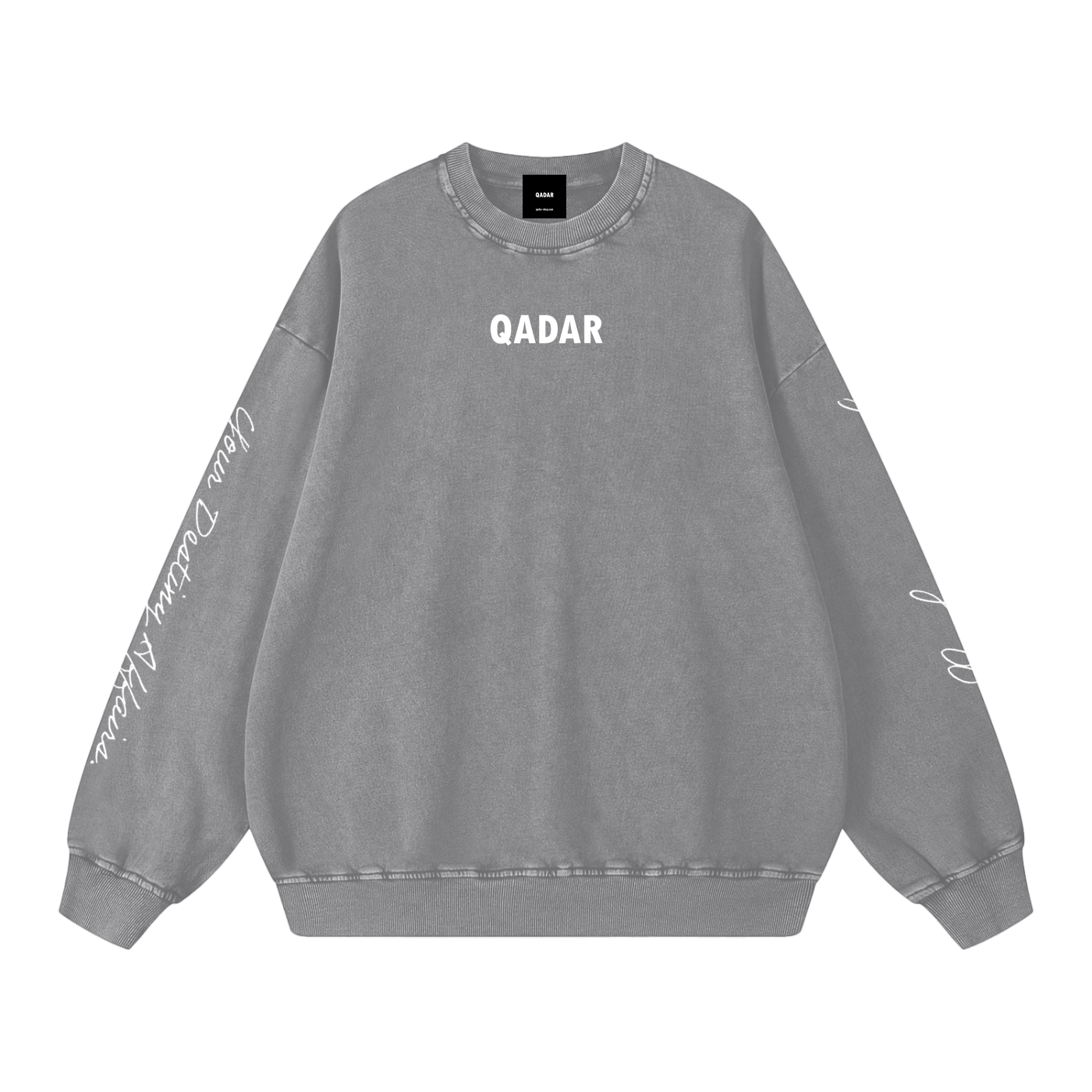 Snow Washed Oversized QADAR Sweatshirt
