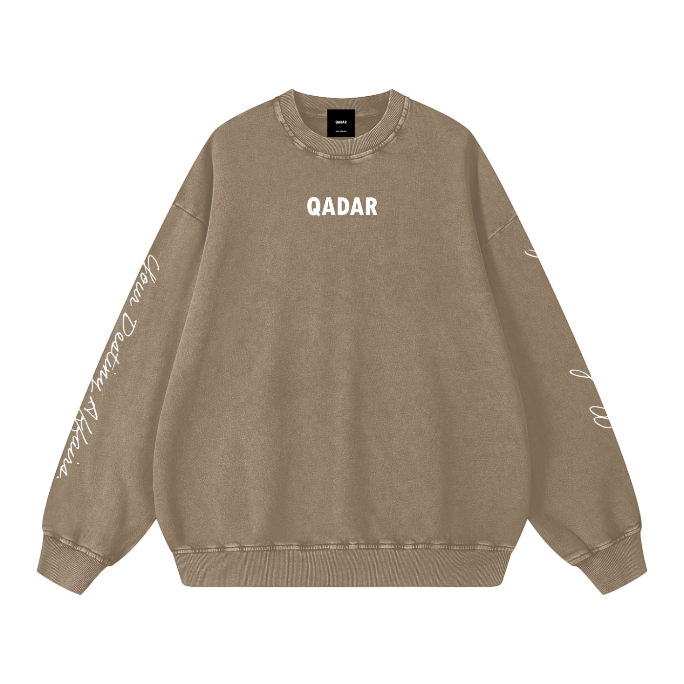 Snow Washed Oversized QADAR Sweatshirt