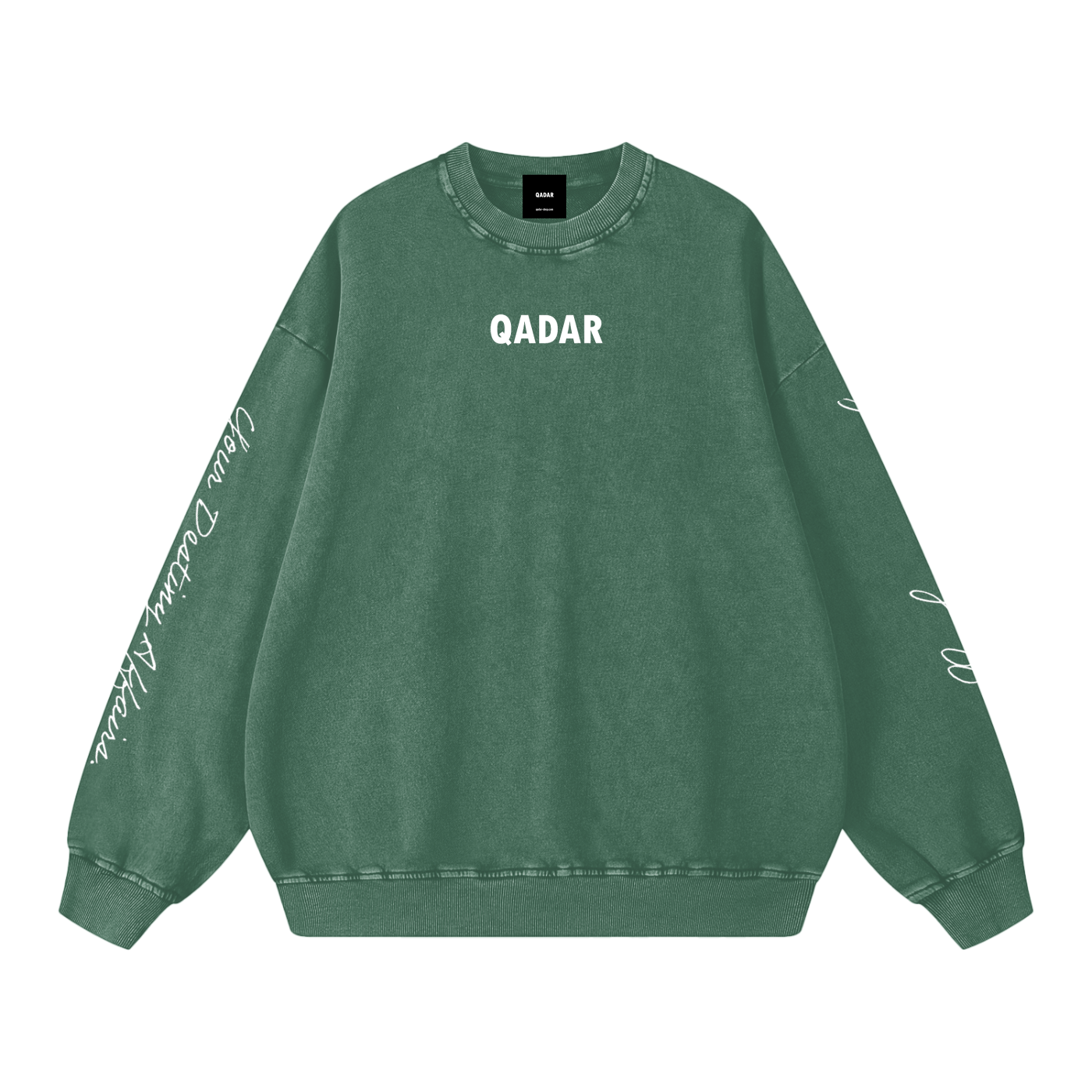 Snow Washed Oversized QADAR Sweatshirt