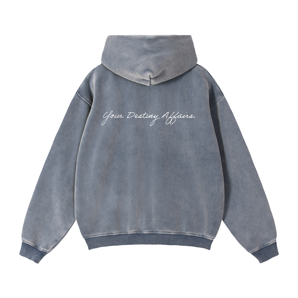 Zip-Through Boxy QADAR Hoodie
