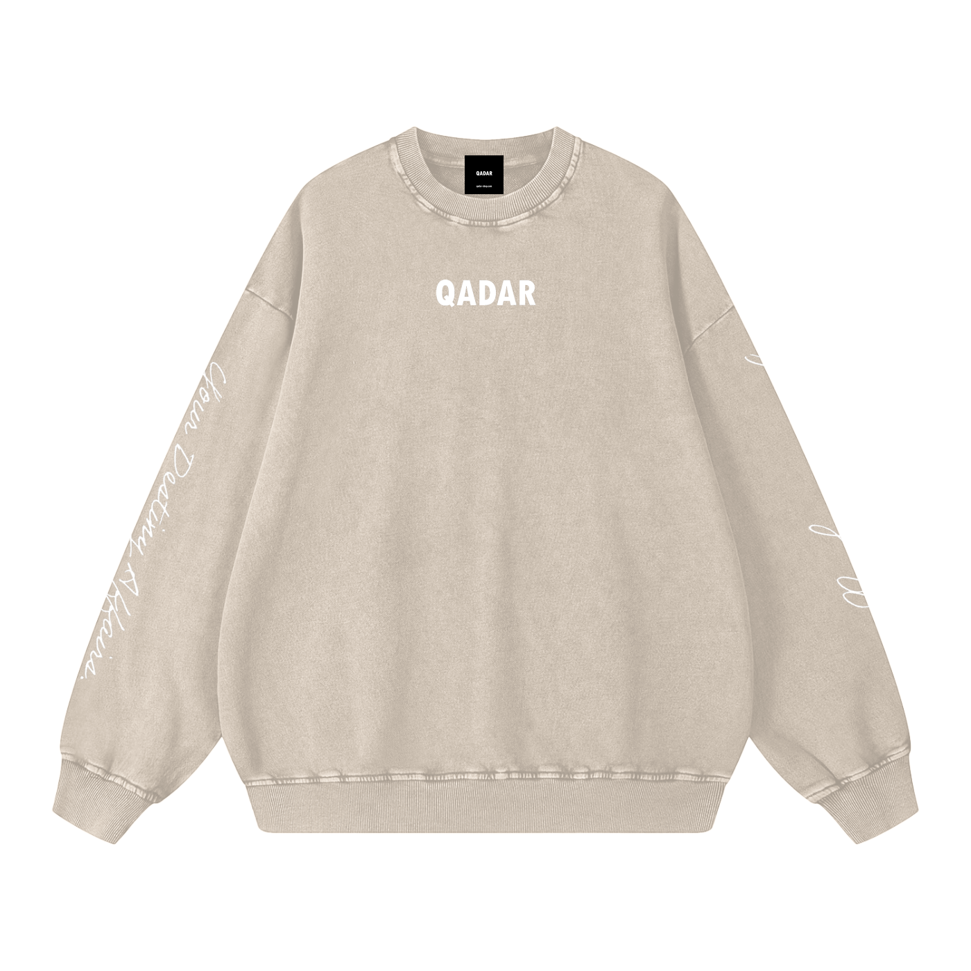 Snow Washed Oversized QADAR Sweatshirt